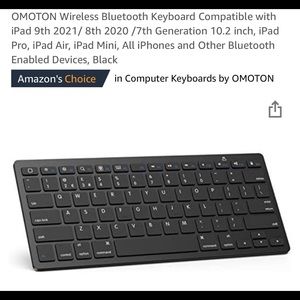 OMOTON Wireless Bluetooth Keyboard
